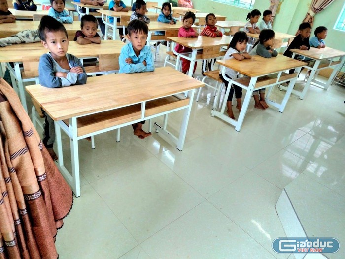 Cơ sở vật chất của các trường ở huyện Mường Tè mặc dù đã có nhiều cải thiện. Ảnh: MK