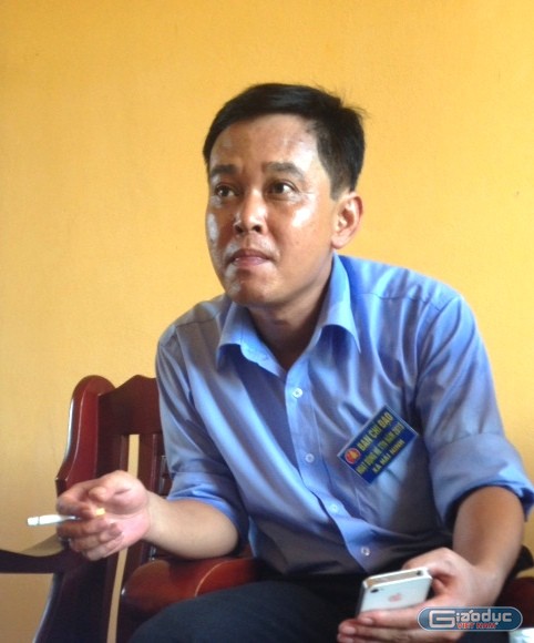 Ông Lê Đình Phương, Chủ tịch UBND xã Hải Ninh thừa nhận chính quyền đã yếu kém và có nhiều khuyết điểm. Ảnh: Hải Minh