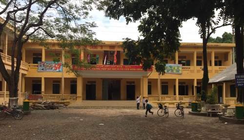 Một góc Trường tiểu học Trang Hạ. Ảnh: Phan Thiên