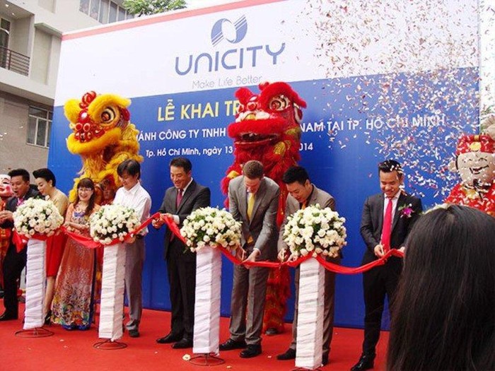 Công ty TNHH Unicity Việt Nam trong một buổi khai trương (ảnh nguồn internet)
