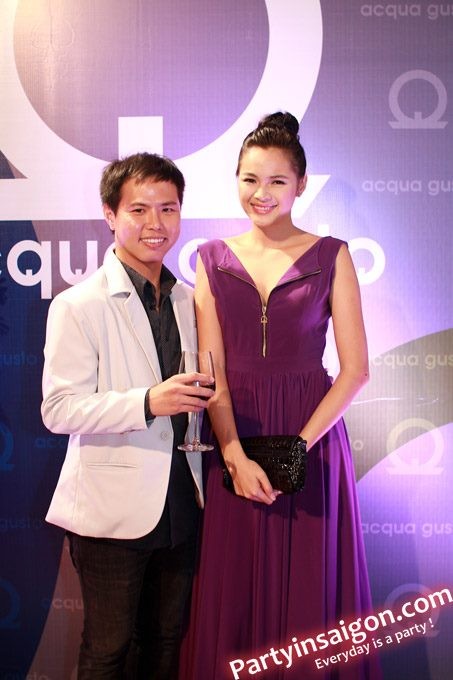 NTK Vincent Đoàn (trái) và Diễm Châu trong một sự kiện