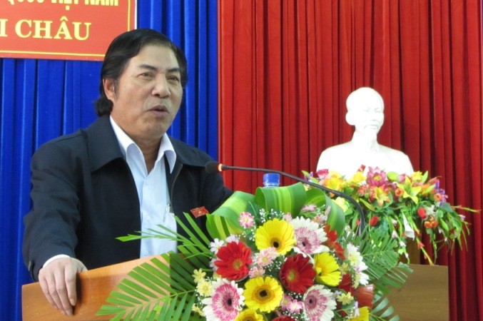 Ông Nguyễn Bá Thanh trong một lần tiếp xúc cử tri ở quận Hải Châu, Đà Nẵng. Ảnh Thùy Linh