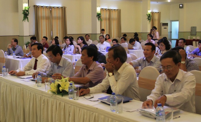 Đại diện các tỉnh Duyên hải Nam Trung Bộ tham dự hội nghị. Ảnh Thùy Linh