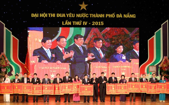 Đại hội Thi đua yêu nước thành phố Đà Nẵng lần thứ IV năm 2015. Ảnh Thùy Linh