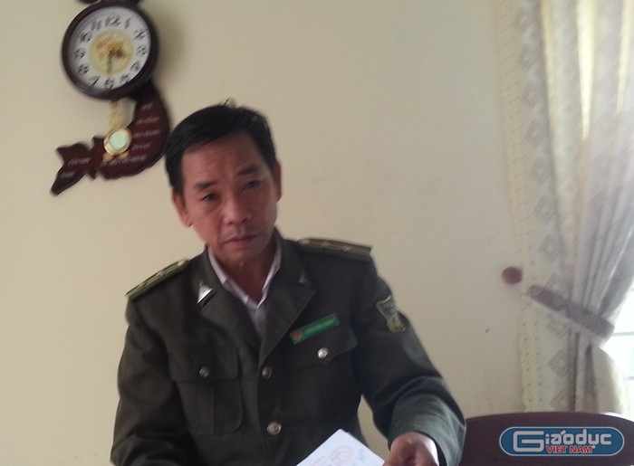 Hạt trưởng Hạt Kiểm lâm liên quận Sơn Trà - Ngũ Hành Sơn - ông Trần Văn Thanh bị cách chức vì để xảy ra phá rừng. Ảnh: Thùy Linh