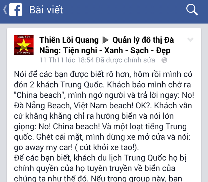 Đà Nẵng có trang Facebook &quot;Quản lý đô thị Đà Nẵng: Tiện nghi - Xanh - Sạch - Đẹp&quot; nhận phản ánh của du khách và người dân.