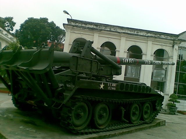 Một khẩu pháo 175mm được mệnh danh là “vua chiến trường” với tầm bắn trên 30km. (Ảnh: laodong.com.vn)