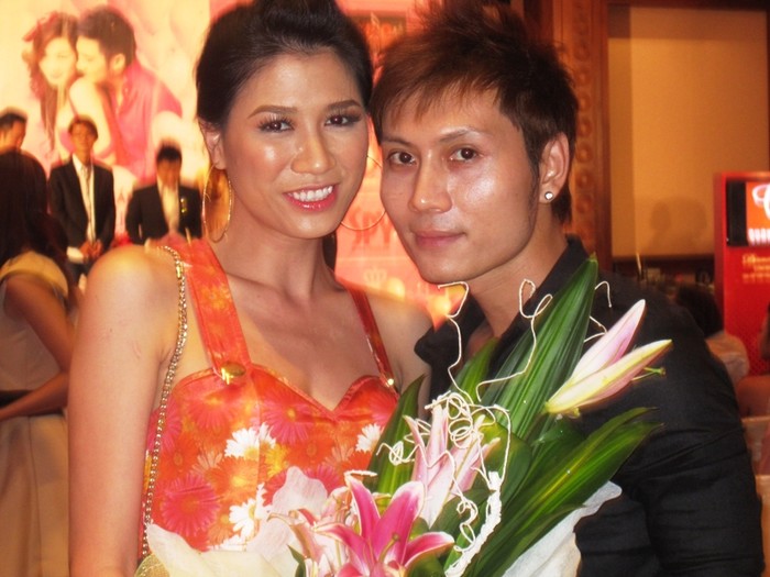 Trần Nam, cựu thành viên nhóm nhạc Biển Xanh và người mẫu Trang Trần.