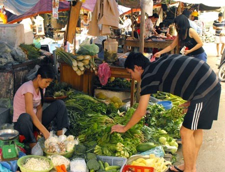 Thời điểm hiện tại, do thời tiết thuận lợi cộng với nguồn cung khá mạnh khiến giá rau xanh tại Hà Nội giảm mạnh.