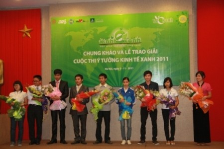 Những gương mặt xuất sắc nhất của cuộc thi "Ý tưởng Kinh tế xanh" năm 2011