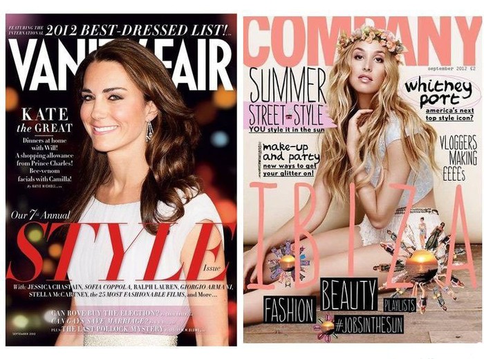 Kate Middleton quý phái trên tạp chí làm đẹp Vanity, trong khi Whitney Port cuốn hút trên tạp chí Company