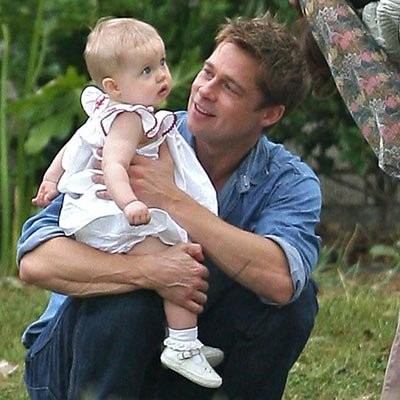 Brad Pitt và bé Shiloh