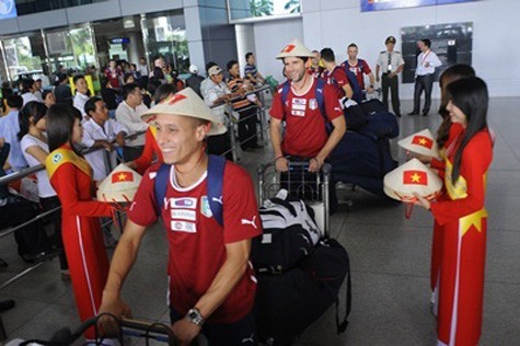 Đội Futsal Italia tới Việt Nam.