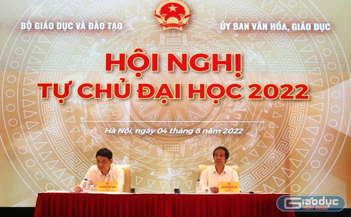 Ngày 4/8, tại Hà Nội đã diễn ra Hội nghị tự chủ đại học năm 2022. Ảnh: Doãn Nhàn