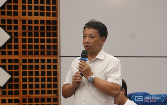 Lãnh đạo trường Đại học Hàng hải Việt Nam đề nghị Chính phủ, Quốc hội sớm có cơ chế để hỗ trợ những trường đặc thù về kinh phí. Ảnh: Doãn Nhàn