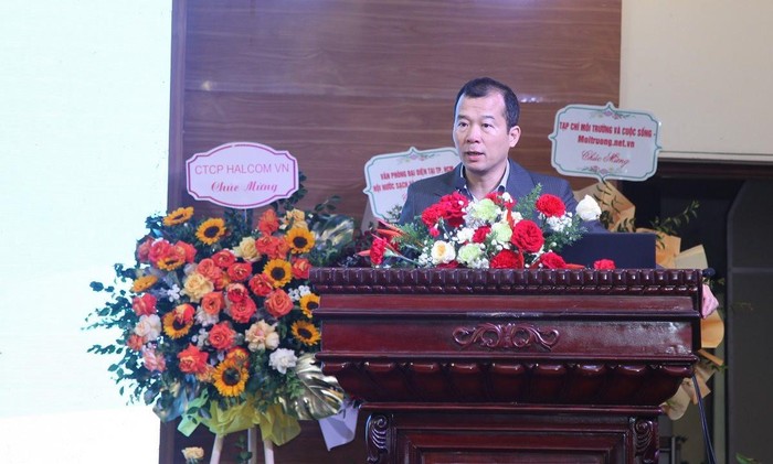 Ông Lương Quang Huy - Trưởng phòng Cục Biến đổi khí hậu chia sẻ tại Diễn đàn