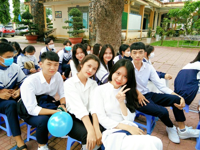 Học sinh trường trung học phổ thông Lê Lợi (Kon Tum). Ảnh: Fanpage nhà trường