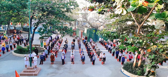 Học sinh Trường Tiểu học Mỹ Hương (thành phố thành phố Phan Rang-Tháp Chàm, Ninh Thuận). Ảnh: Fanpage nhà trường