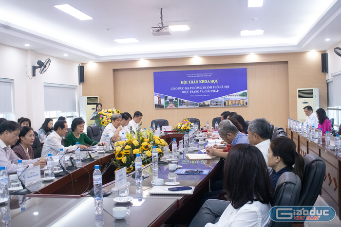 Toàn cảnh Hội thảo Khoa học “Giáo dục địa phương thành phố Hà Nội – thực trạng và giải pháp”