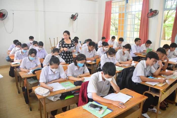 Học sinh lớp 12, Trường Trung học phổ thông Tây Ninh. Ảnh: Báo Tây Ninh