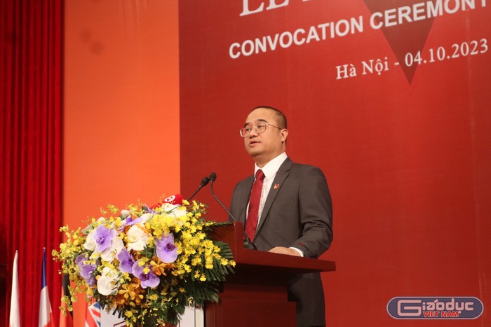 Phó giáo sư, Tiến sĩ Nguyễn Trúc Lê - Bí thư Đảng ủy, Chủ tịch Hội đồng Trường Đại học Kinh tế - Đại học Quốc gia Hà Nội