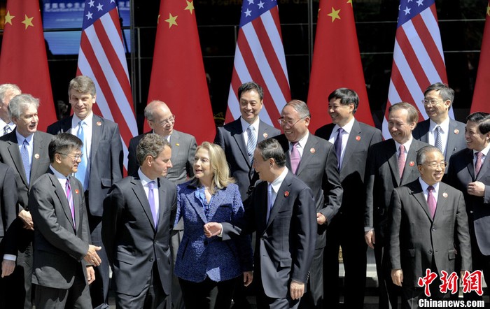 Các quan chức Mỹ, Trung Quốc tham gia Đối thoại chụp ảnh lưu niệm