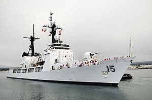 Chiến hạm lớp Hamilton số hiệu BRP Gregorio del Pilar (PF-15) hải quân Philippines được giới quân sự Đài Loan cho rằng không phải đối thủ của 5 tàu chiến hạm đội Nam Hải, Trung Quốc