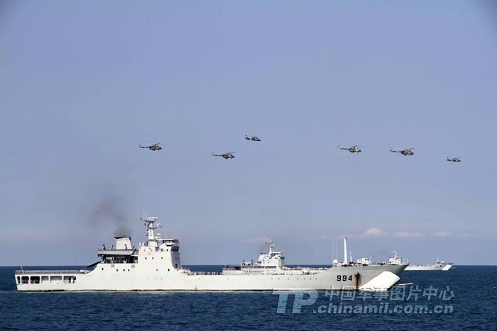 Hạm đội Nam Hải diễn tập đổ bộ trên biển Đông (hình minh họa, nguồn Quân giải phóng)