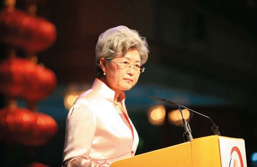 Bà Phó Oánh, Thứ trưởng Ngoại giao Trung Quốc được giới truyền thông Đài Loan cho rằng đang có mặt ở khu vực quần đảo Trường Sa (thuộc chủ quyền của Việt Nam - PV)