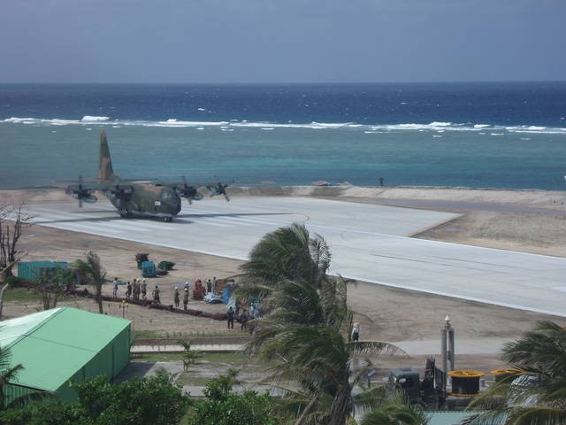 Sân bay quân sự trên đảo Ba Bình trong quần đảo Trường Sa thuộc chủ quyền Việt Nam do Đài Loan chiếm đóng và xây dựng trái phép