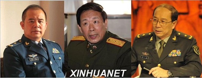 Những viên tướng hiếu chiến, từ trái qua: Kiều Lương, La Viện, Kim Nhất Nam