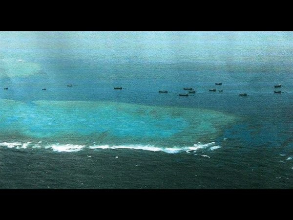 Ít nhất 20 tàu cá Trung Quốc tiến sát đảo Thị Tứ, trích tư liệu của Hải quân Philippines cung cấp cho báo chí
