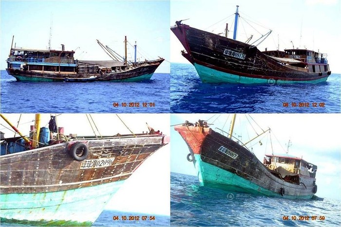 Những tàu cá Trung Quốc bị Philippines bắt giữ trước đây, nhưng nay nếu chúng đi thành đoàn, thành "tập đoàn tàu cá" trên biển Đông thì việc bắt giữ chúng sẽ gặp nhiều khó khăn