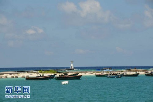 Tàu cá ngư dân Trung Quốc neo đậu tại cảng đảo Phú Lâm, Hoàng Sa
