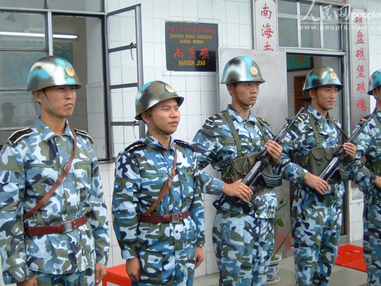 Lính Trung Quốc đồn trú trái phép trên Đá Ga Ven phục vụ âm mưu thâm độc, lâu dài
