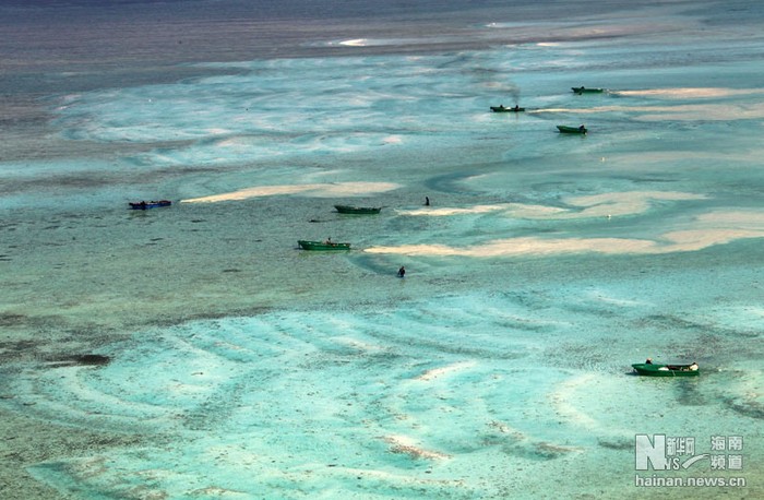 Tàu Trung Quốc khai thác san hô trái phép trên đảo Hoàng Sa