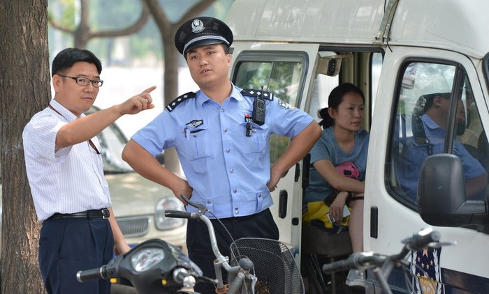 Trước cổng Đại sứ quán Nhật Bản được tăng cường thêm cảnh sát đảm bảo an ninh
