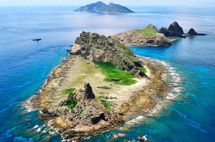 Tàu khảo sát Nhật Bản đổ bộ đến khu vực nhóm đảo Senkaku/Điếu Ngư hoom2/9 đang là điểm nóng ở Hoa Đông với tranh chấp 3 bên Trung - Nhật - Đài