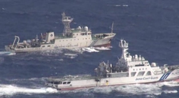 Tàu Cảnh sát biển Nhật Bản rượt đuổi tàu Hải giám Trung Quốc trên biển Hoa Đông