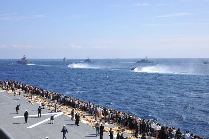 Chứng kiến sức mạnh của hải quân Nhật Bản