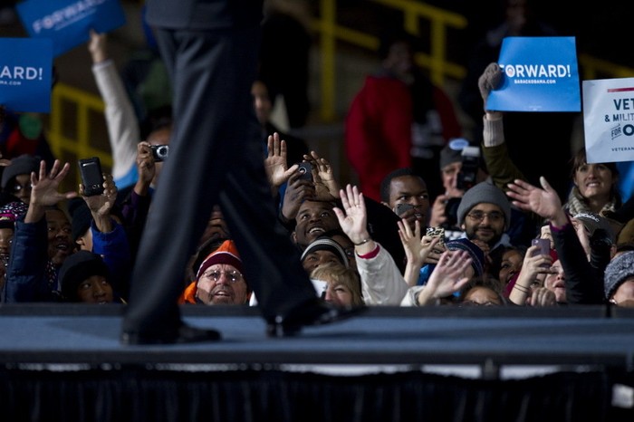 Cử tri Mỹ tại bang Virginia chào đón Barack Obama