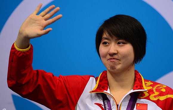 Giây phút hạnh phúc khi nhận huy chương vàng bơi bướm cự ly 200 mét tại Olympic London 2012