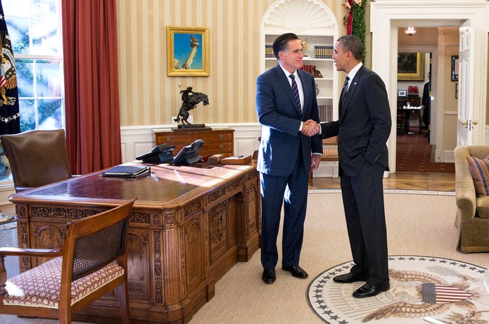 Ông Obama mở tiệc thiết đãi đối thủ Mitt Romney tại Nhà Trắng