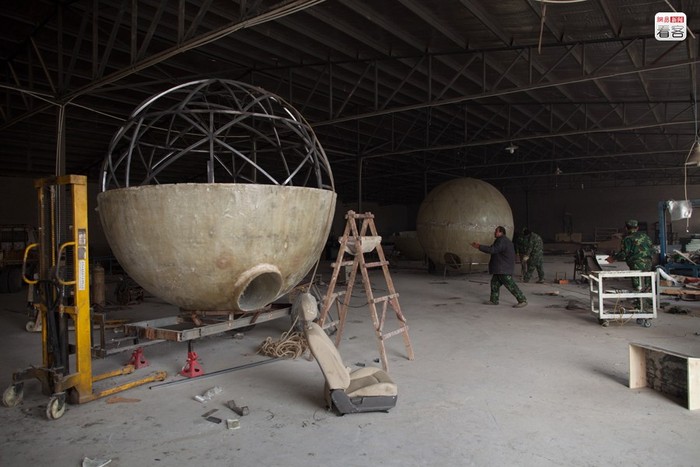 Xưởng chế tạo quả cầu thoát hiểm Noah tại Trung Quốc
