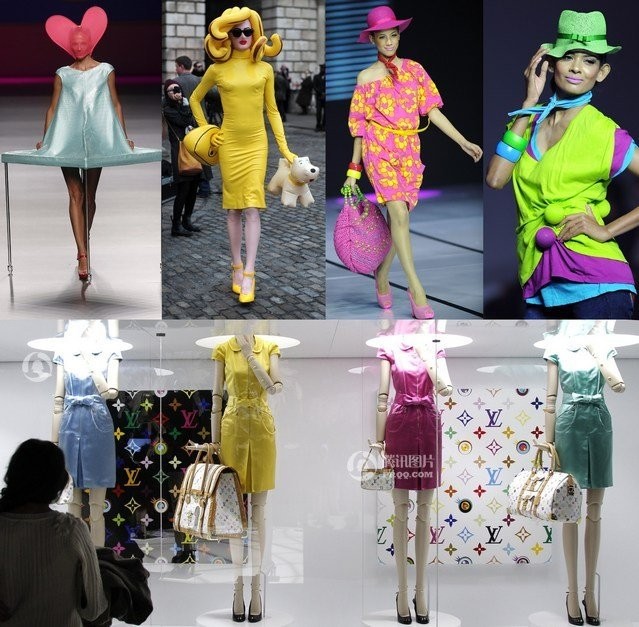 "Style kẹo ngũ sắc" trở thành trào lưu chủ đạo trong ngành thời trang năm 2012 với tông màu sắc tươi sáng, bắt mắt như những chiếc kẹo ngũ sắc sặc sỡ