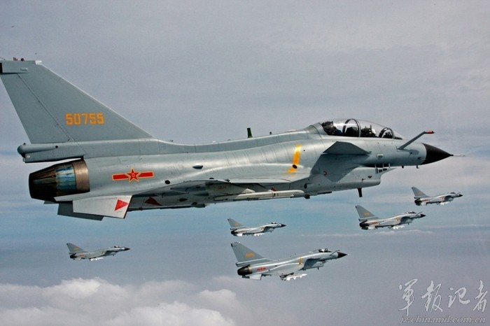 Chiến đấu cơ J-10 Trung Quốc đã được điều động bay ra Senkaku (hình minh họa)