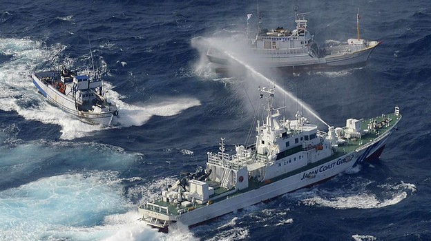 Trận "thủy chiến" trên Biển Hoa Đông giữa tàu Cảnh sát biển Nhật Bản với tàu Đài Loan