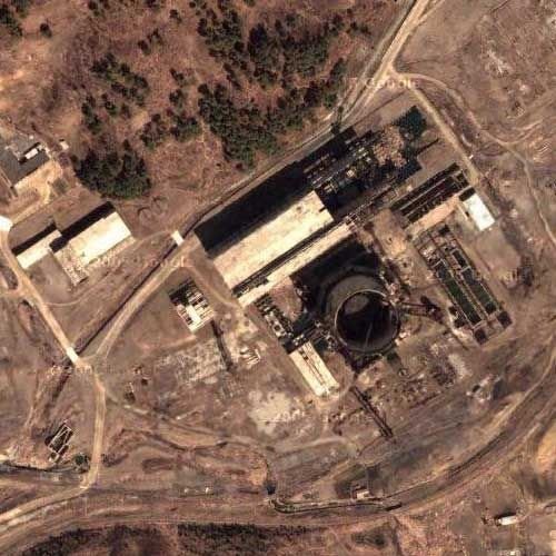 Một địa điểm thử nghiệm hạt nhân của Bắc Triều Tiên chụp từ vệ tinh