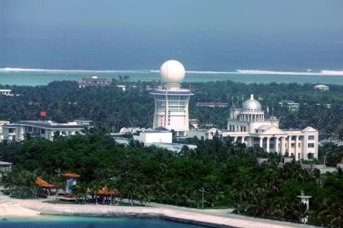 Đảo Phú Lâm trong quần đảo Hoàng Sa thuộc Đà Nẵng, Việt Nam bị Trung Quốc chiếm đóng và xây dựng cơ sở hạ tầng trái phép