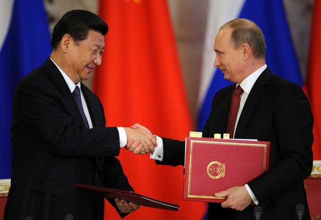 Tổng thống Nga Putin và Chủ tịch Trung Quốc Tập Cận Bình